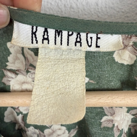 Vintage Rampage 80s Maxi Dress Floral FLAWS - Picture 2 of 7